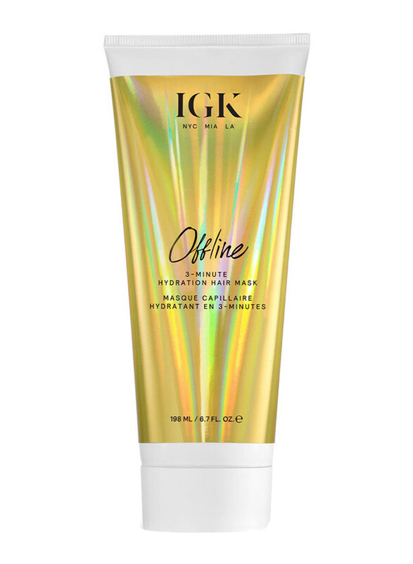 

IGK Offline 3-Minute Hydration Hair Mask for All Hair Types, 198ml