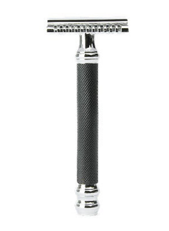 

Parker 26C Black & Chrome Handle Open Comb Safety Razor, 3 Pieces