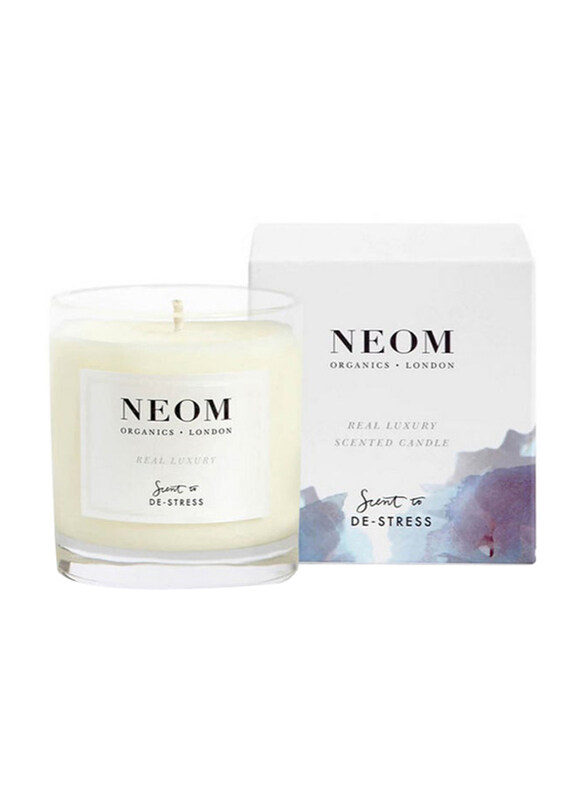 

Neom Real Luxury De-Stress Scented 1 Wick Candle, White