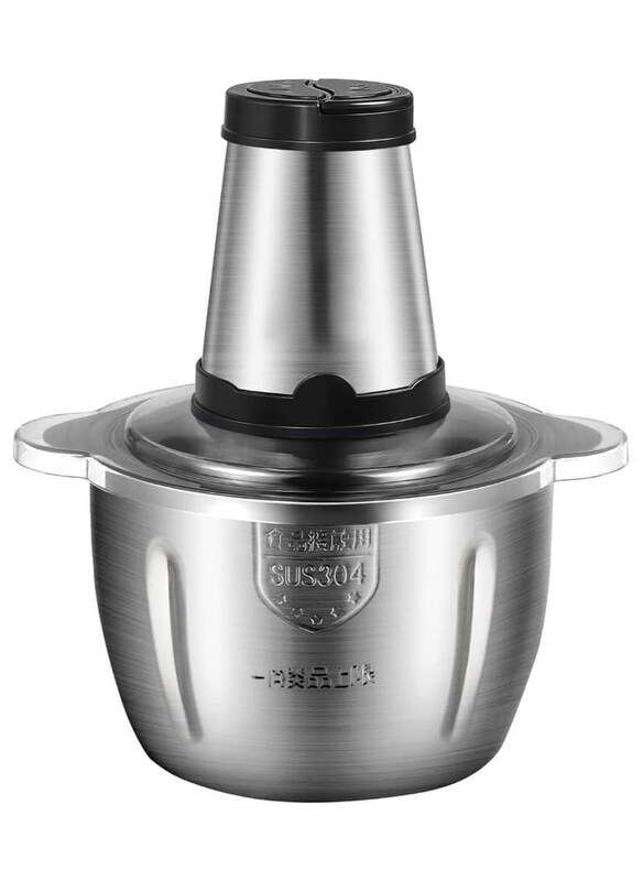 

Generic Stainless Steel Electric Food Chopper, 400W, Silver