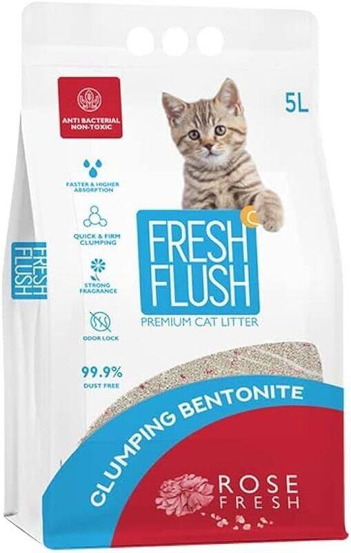 

fresh flush Freshy Flush BENTONITE CAT LITTER ROSE 5 L