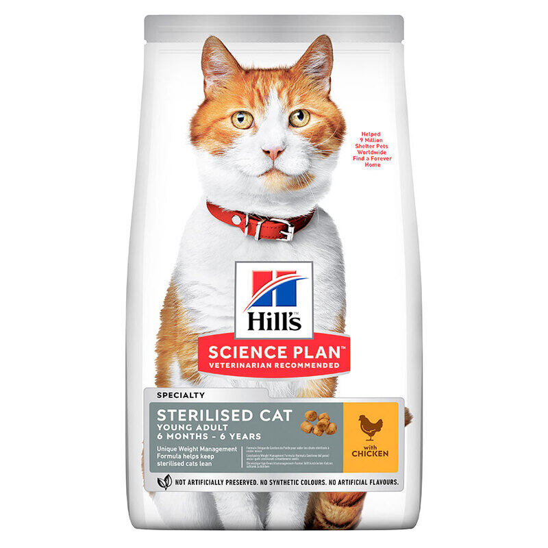 

Hill's Hill’s Science Plan Sterilised Cat Adult With Chicken (1.5kg)