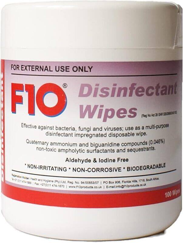

F19 F10 Disinfectant Wipes 100 Wipes