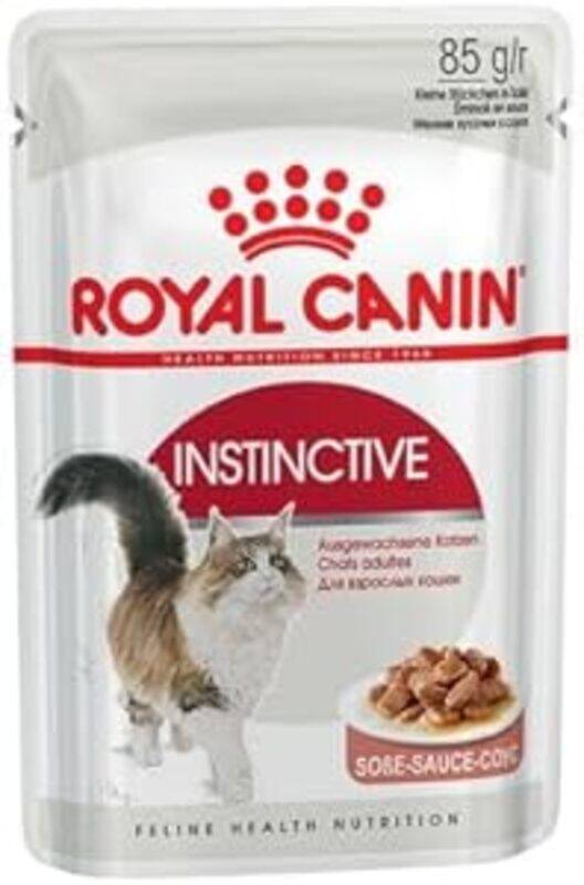 

Royal Canin Feline Health Nutrition Instinctive Adult Cats Gravy Wet Food Pouches - 12x 85gm