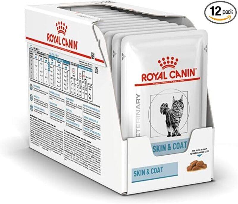 

Royal Canin Vet Care Nutrition Wet Cat Food Skin and Coat 100 g (Pack of 12)