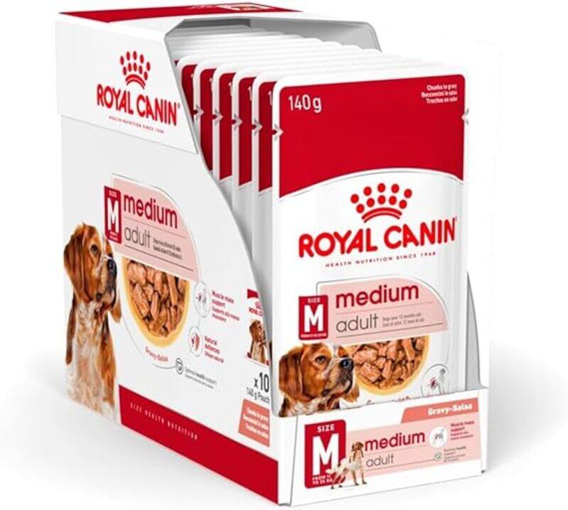 

Royal Canin SHN Medium Adult Wet Food Pouches Box of 10x140g