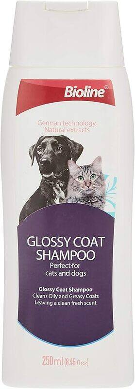 

Bioline Glossy Coat Shampoo For Dogs And Cats 250 ml