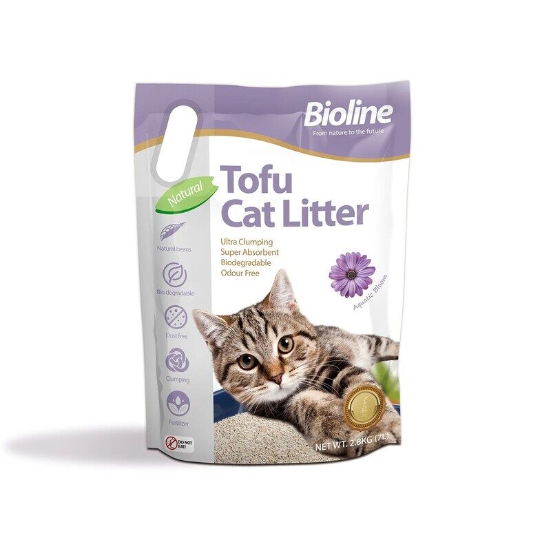 

Bioline Tofu Cat Litter 7L - Aquatic Bloom Fragrance
