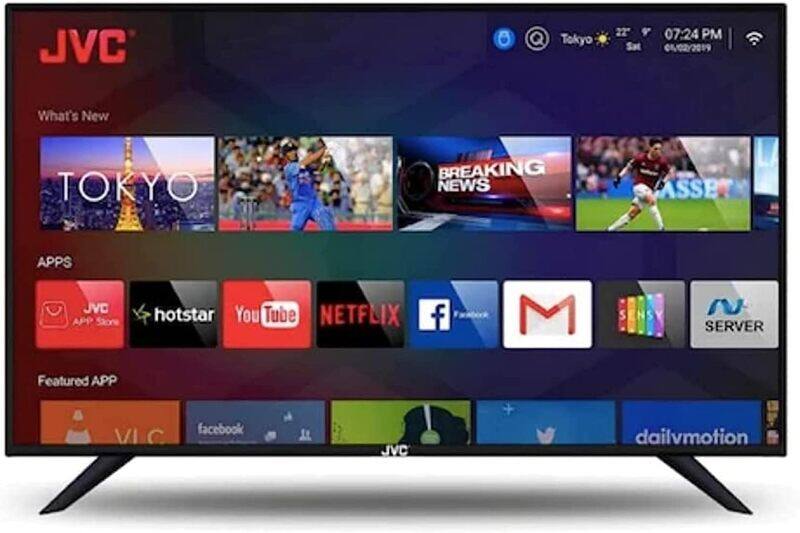 

Jvc 32 Inch Smart Tv Full Hd Android Google Play, Netflix, Youtube, Shahid, Chromecast Built In Bluetooth & Wifi Colour Black Model - Lt32N3105