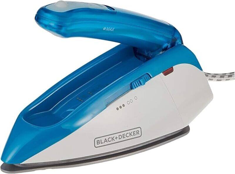 

Black+Decker Black Decker 1085W Dual Voltage Travel Steam Iron, Blue , Ti250 B5