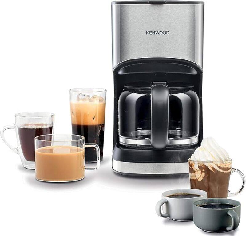 

Kenwood Coffee Machine Up To 12 Cup Coffee Maker For Drip Coffee And Americano 900W 40 Min Auto Shut Off, REUSable Filter, Anti Drip Feature, Warming
