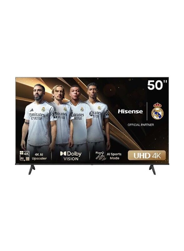 

Hisense 50-inch 4K UHD LED Smart TV, 60Hz, 50A6N, Black