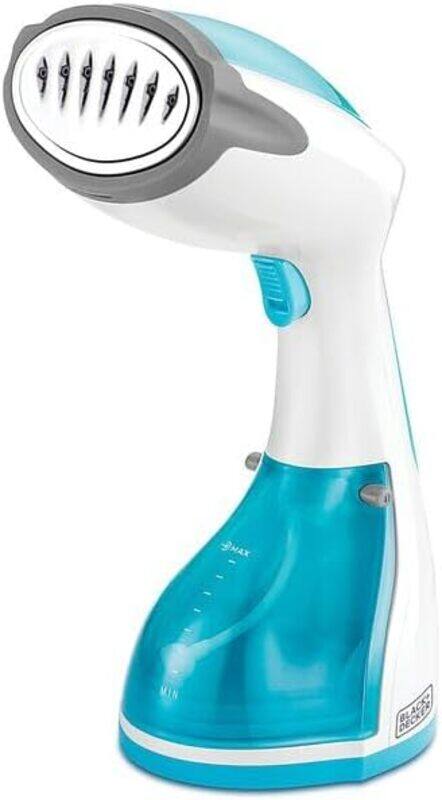 

Black+Decker BLACK DECKER Handheld Fabric Steamer with Steam Jet Button and Lint Remover 1200W 260ml White Blue HST1200 B5