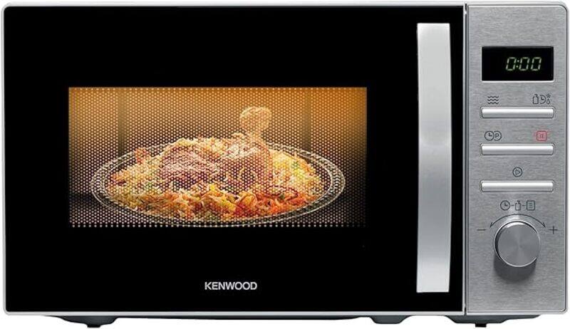 

KENWOOD 22L Microwave Oven with Digital Display, 5 Power Levels, Defrost Function, Stainless Steel, Auto Menu, 95 Minutes Timer, Clock Function 700W M