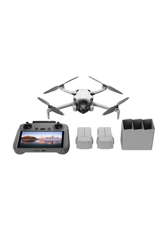 

Dji Mini 4 Pro Fly More Combo Plus (RC 2), 48MP, Folding Mini-Drone 4K HDR Camera, 2 Extra Intelligent Batteries Plus For 45-Min Flight Time, MOIAT Ce