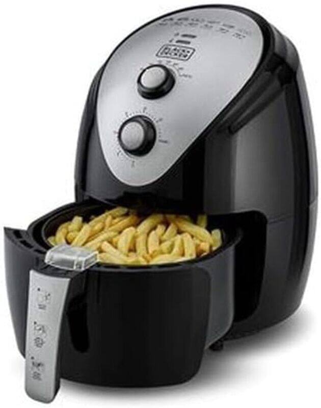 

Black+Decker Black Decker Air Fryer with 1 1KG, Anti Stick, with Rapid Air Convection Technology Suitable for 3,5 People 3 5 L 1500 W AF150 B5 Black