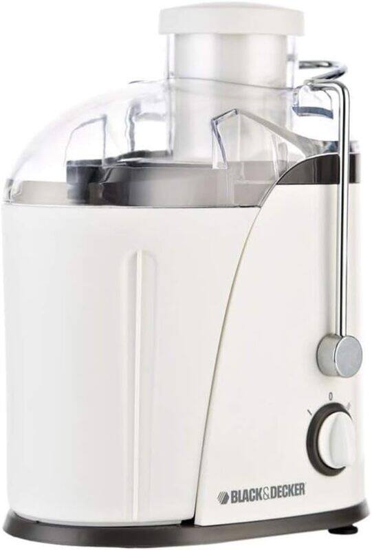 

Black+Decker Black Decker 400w 65mm juice extractor xl feeding chute 1 3l large pulp container, 350ml collector, stainless steel filter, for juicing fruits vegeta