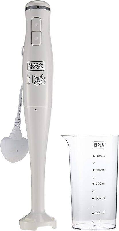 

Black+Decker Black Decker 300W Stick Blender, White ,Sb2500 B5