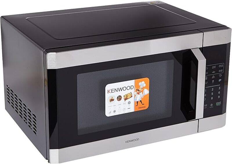 

KENWOOD 42L Microwave Oven with Grill, Digital Display, 5 Power Levels, Defrost Function, Stainless Steel, Auto Menu, 99 Minutes Timer, Clock Function