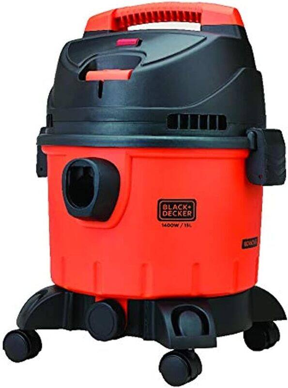 

Black+Decker Black Decker 1200W 10 Liter Wet and Dry Tank Drum Vacuum Cleaner, Orange Black , WDBD10 B5