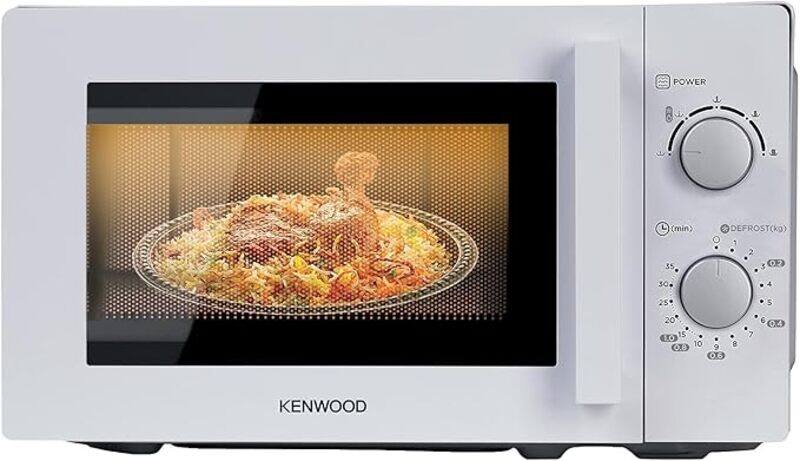 

KENWOOD 20L Microwave Oven with 5 Power Levels, Defrost Function, 35 Minutes Timer 700W MWM20.000WH White