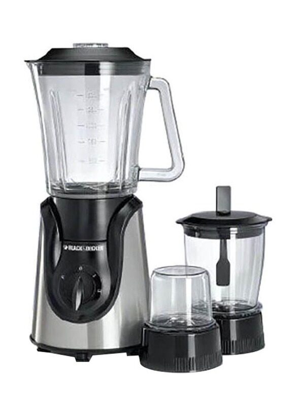 

Black+Decker 1.5L Blender with Grinder Mincer and Chopper, 600W, BX600G, Black
