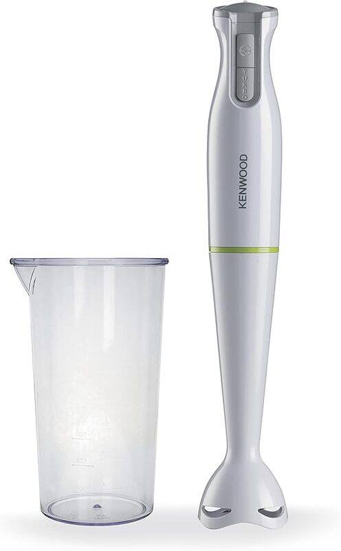 

KENWOOD Hand Blender 600W Stick Blender with Graduated Beaker, Turbo Function, Removable Wand for Easy Cleaning HBP02.001WH White
