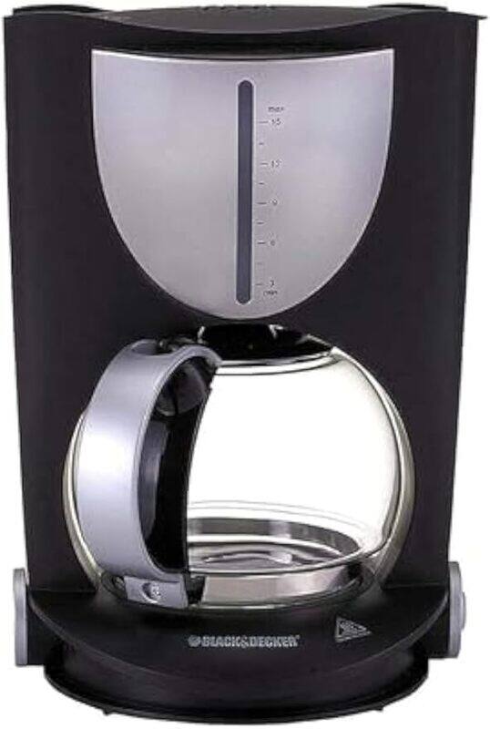 

Black+Decker Black Decker 1000W Electric Coffee Maker with Glass Carafe DCM80