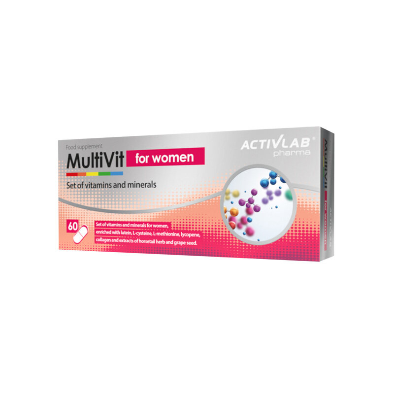 

Activlab Pharma Activlab MultiVit for women, 60 capsules, multivitamins for women