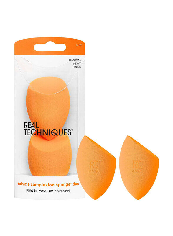

Real Techniques Miracle Complexion Sponge, 2 Piece, Orange
