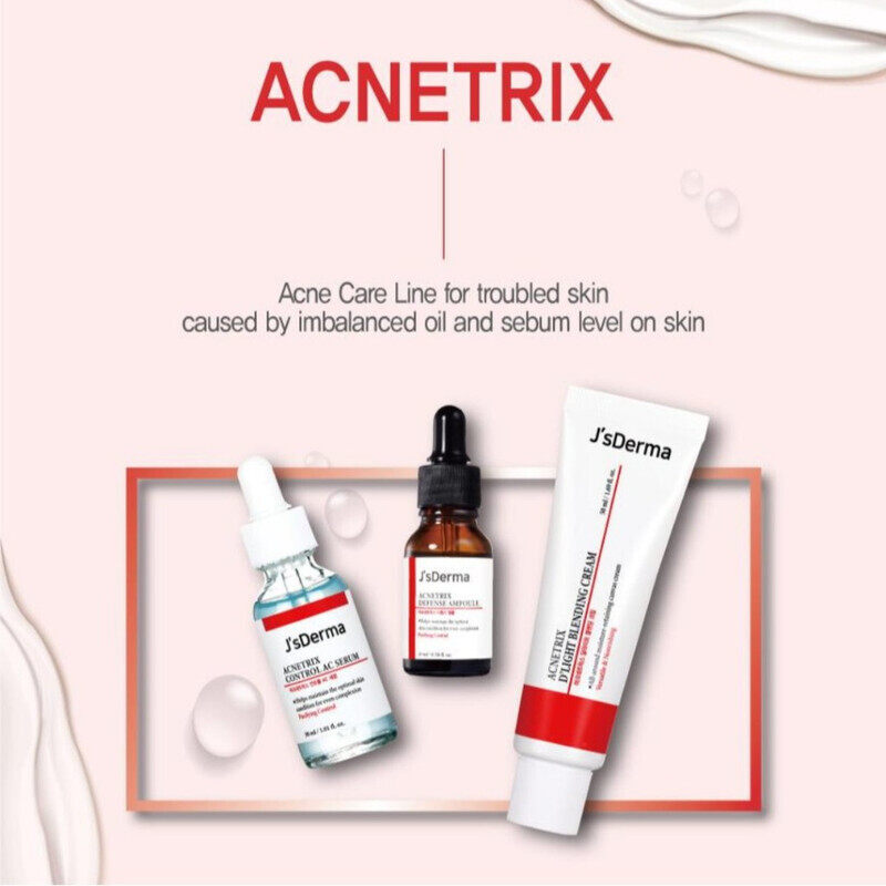 

Jsderma Face Serum with 8% Niacinamide and Vitamin B for Blemish Control and Skin Trouble Care Acnetrix Defense Ampoule 15ml