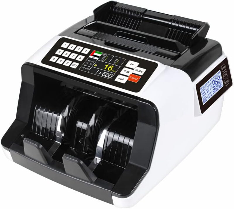 

Crony Currency Counter With Rechargeable Battery, AL-7200, White/Black