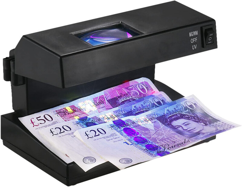 

Alisa Portable Desktop Counterfeit Bill Detector, Black