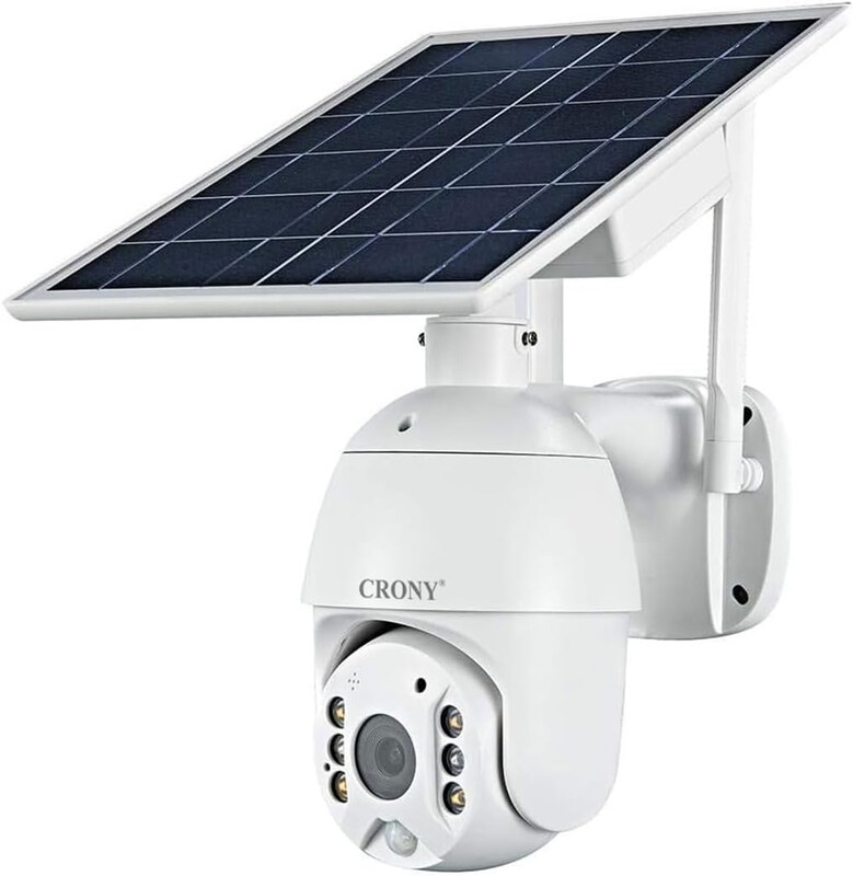 

Crony Rbx-S10 WiFi 1080P 5MP HD Solar Panel Outdoor Security Waterproof CCTV Camera, Multicolour