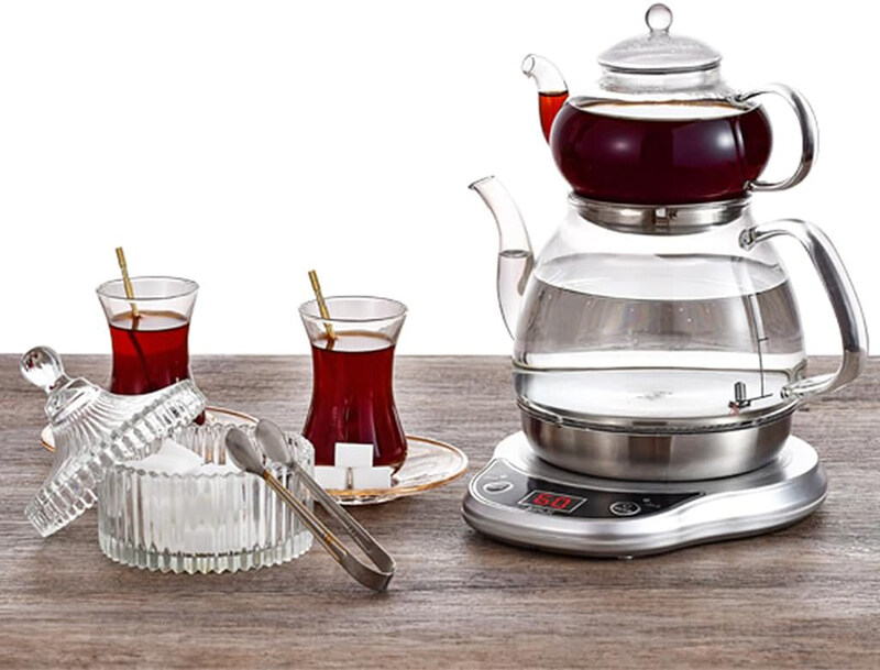 

Gulf Dalla Electric Tea and Coffee Maker with Glass Pot, Clear