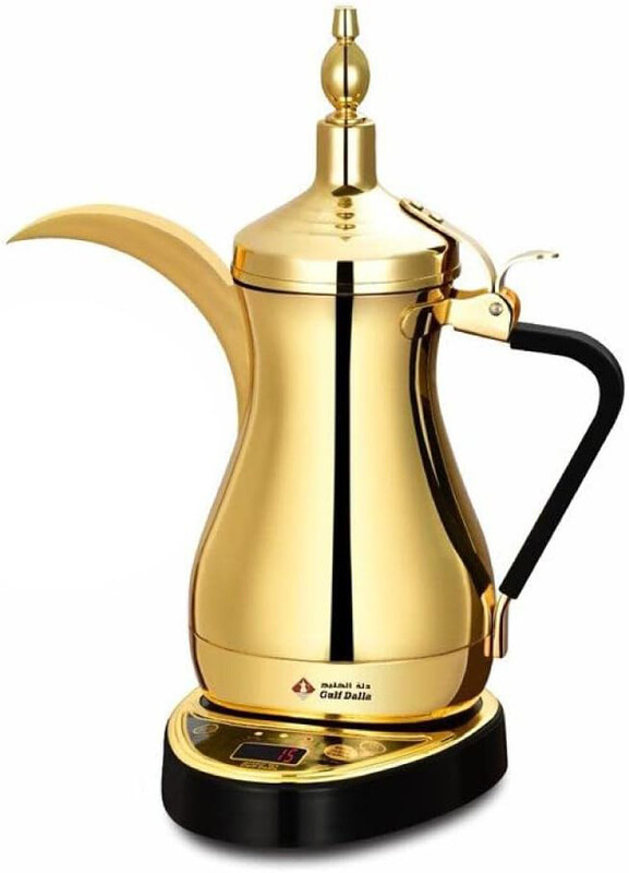 

Gulf Dalla Arabic Electric Dalla Coffee Maker, 1L, Gold
