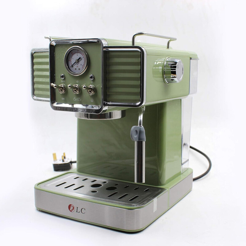 

DLC Espresso Coffee Machine, 1.5L, 1350W, DLC-CM7311, Green/Silver