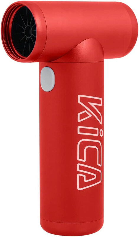 

Kica JetFan Mini Electric Turbo Wireless Air Blower, 87000RPM, 4-Speed, Rechargeable, Red