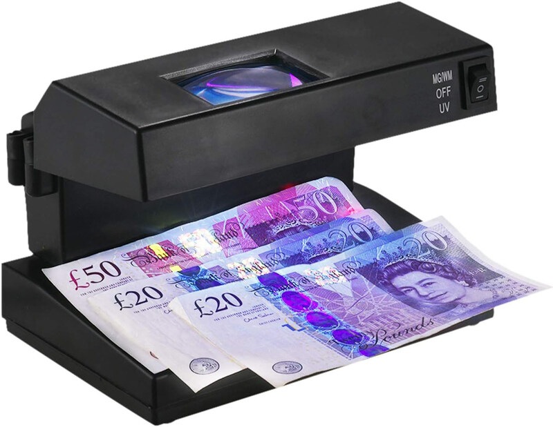 

GoolRC Portable Desktop Counterfeit Bill Detector, Black