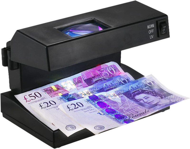 

Ouna Money Checker Portable Desktop Counterfeit Bill Detector, Black