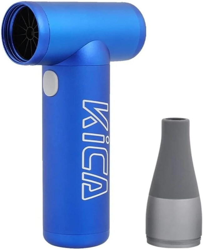 

Kica JetFan Mini Electric Turbo Wireless Air Blower, 87000RPM, 4-Speed, Rechargeable, Blue