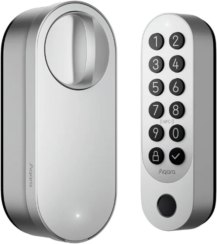 

Aqara Keyless Entry Door Smart Lock U200 (Fingerprint Keypad Included), Matter over Thread, Apple Home Key, Rechargeable Battery, Supports Apple Home,