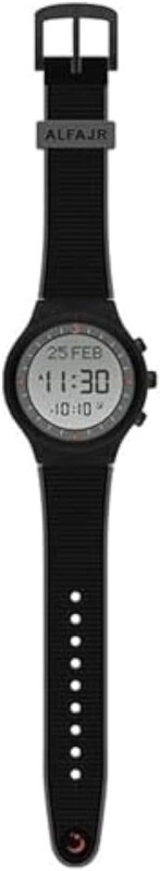 

Al Fajr Digital Youth Prayer Sports Watch for Men with Rubber Band, Water Resistant, WY-16, Black
