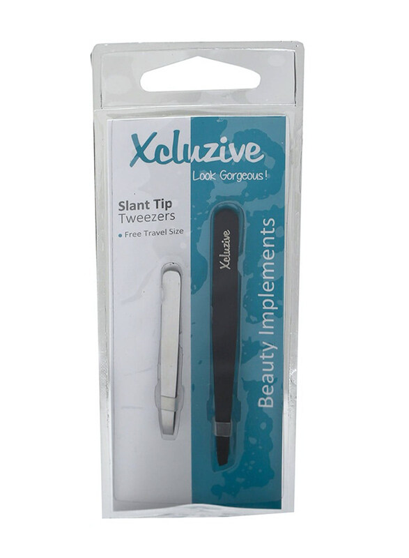

Xcluzive Slant Tip Tweezers, Black