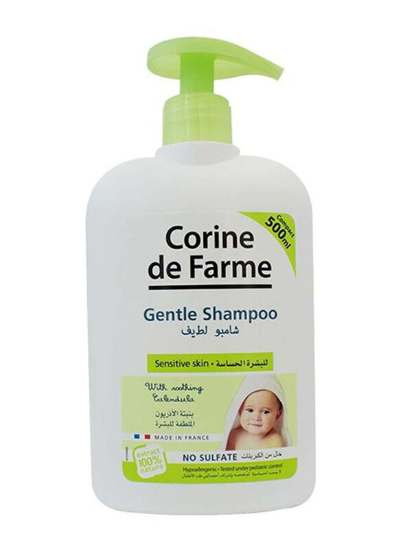 

Corine De Farme 500ml Gentle Baby Shampoo with Sulfate Free, White/Green