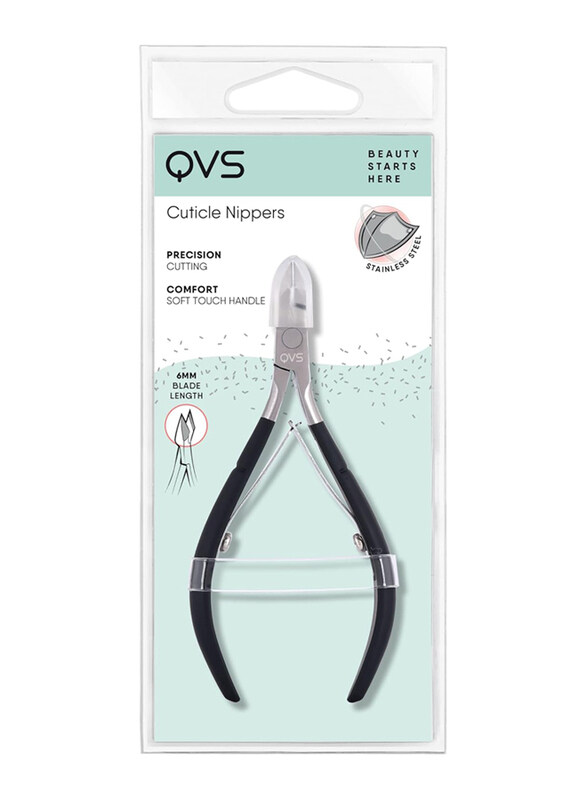 

QVS Cuticle Nipper, Black/Silver