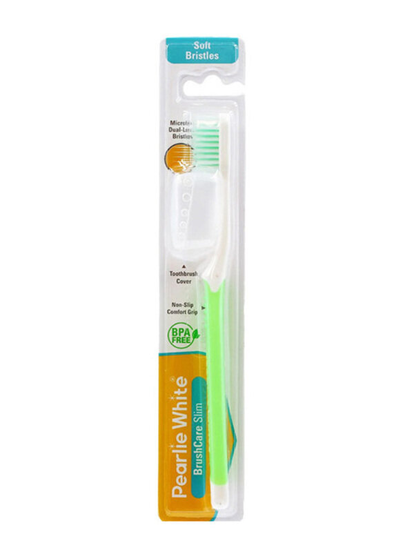 

Pearlie White Brush Care Slim Toothbrush, One Size