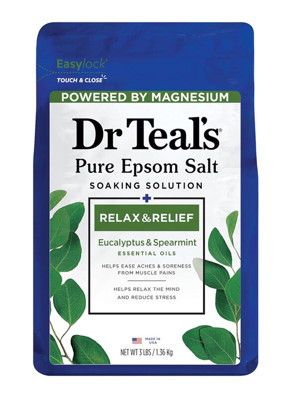 

Dr. Teals Eucalyptus & Spearmint Epsom Bath Salt, 1.36 Kg