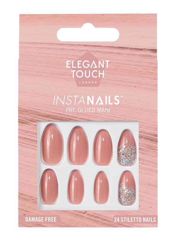 

Elegant Touch Insta Nails, Girl Talk-New, Pink