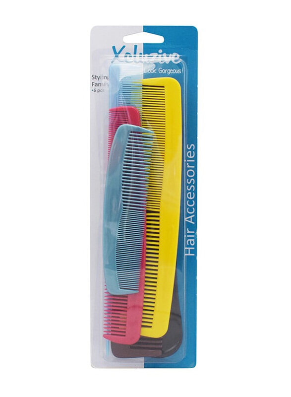 

Xcluzive Styling Family Combs, 6 Pieces